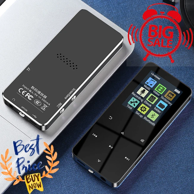 

Новая версия, MP3-плеер с поддержкой Bluetooth и встроенным 16 ГБ, Hi-Fi, портативный плеер с радио/FM/записью