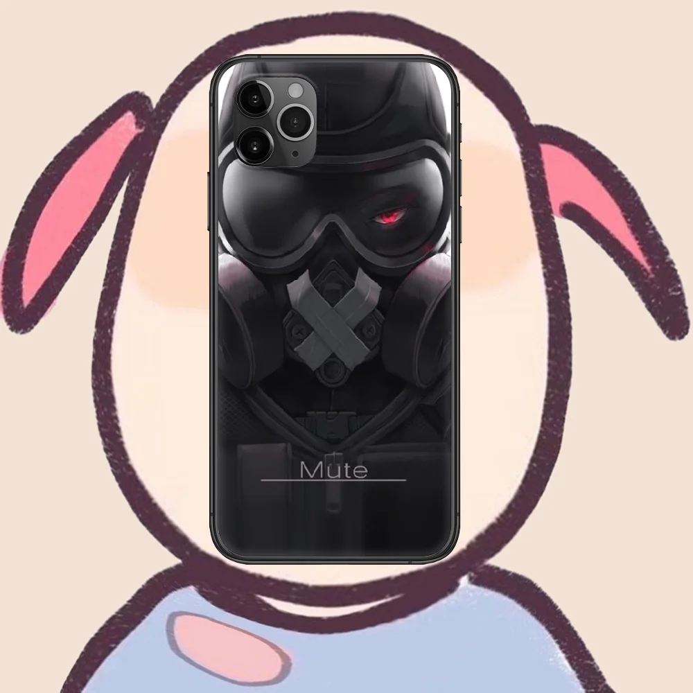 

Rainbow Six Siege Phone Case Cover Hull For iphone 5 5s se 2020 6 6s 7 8 12 mini plus X XS XR 11 PRO MAX black Cover Tpu Coque