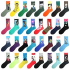 Носки унисекс, в стиле ретро, с изображением Ван Гога