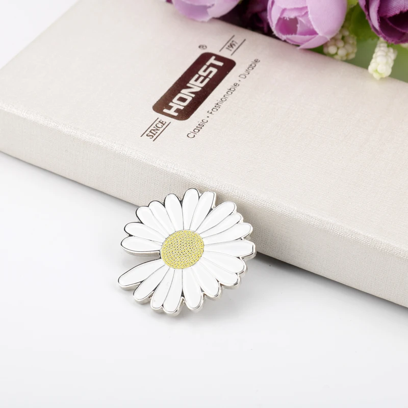 Модная Брошь Стразы GD молния Маргаритка цветок булавки джинсовая куртка одежда