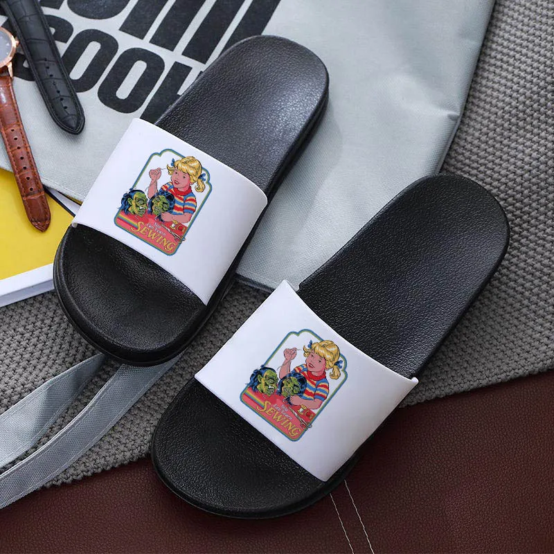 

shoes for women 2021Funny Pattern Beach Slides Outdoor and Indoor Bedroom Home Shoes ladies Comfortable Sandals