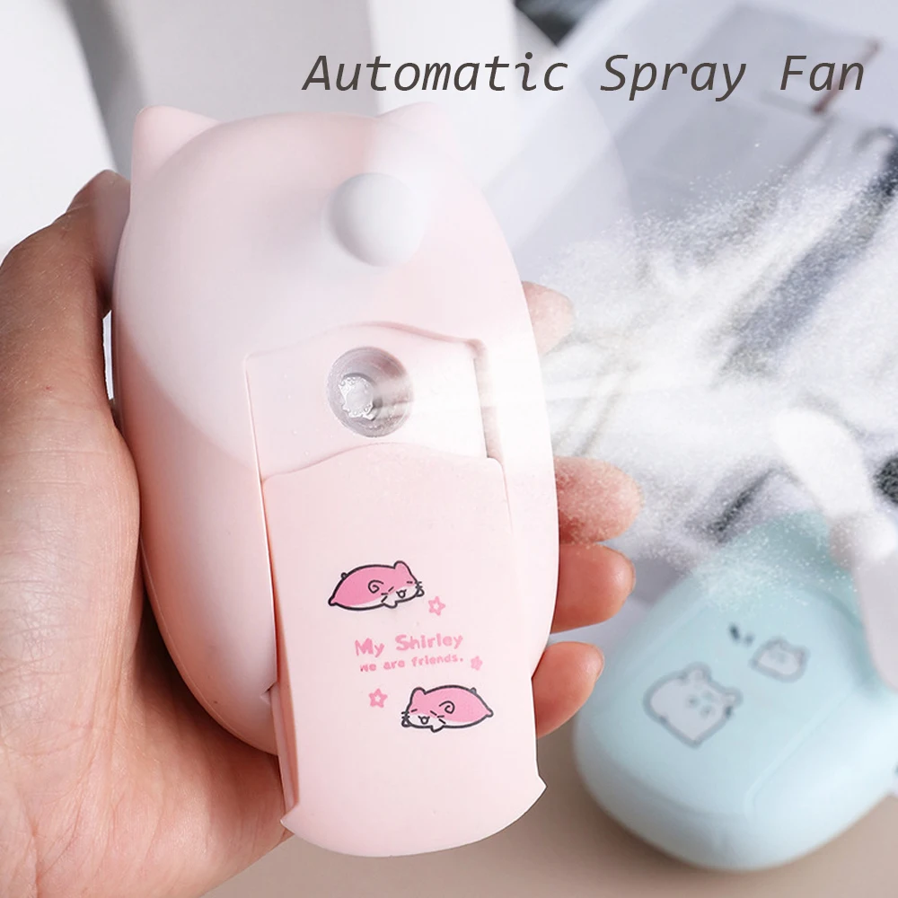 

Handheld Usb Mini Spray Fan Wind Power Ultra-quiet and Convenient Portable Rechargable Animal