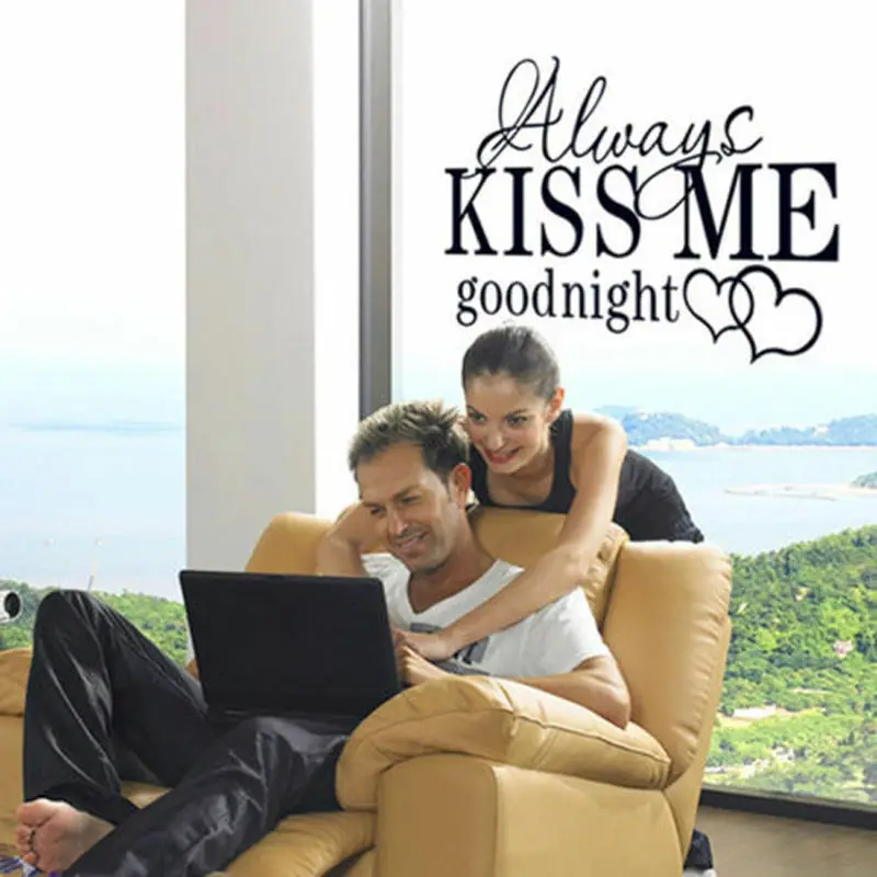 

Removable DIY Decal Wall Home English Words Decor Vinyl Mural Stickers Room Art