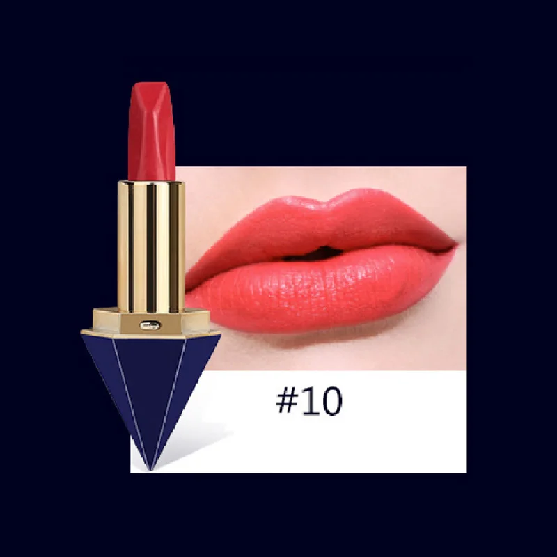 Водостойкая Алмазная брендовая Косметика красная матовая помада для губ