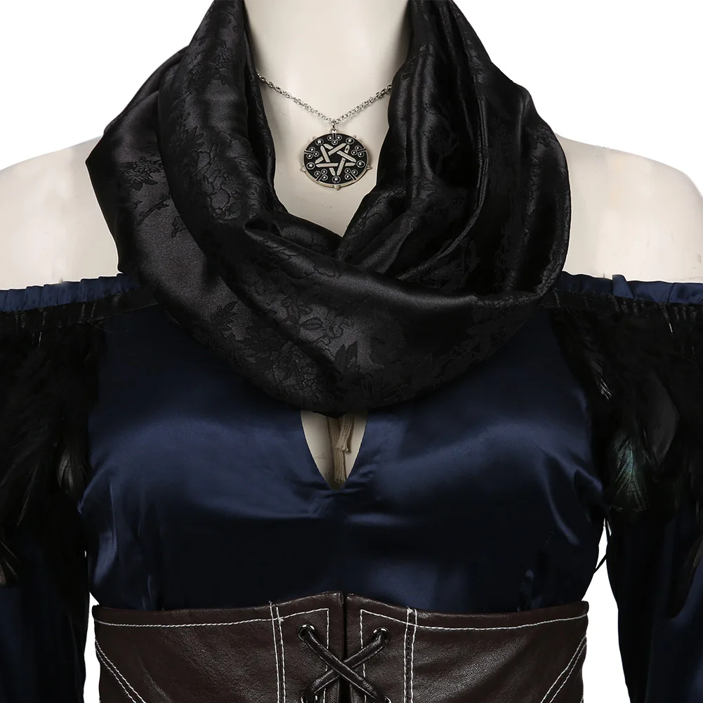 

Yennefer Cosplay Costume Top Skirt Outfits Halloween Carnival Suit