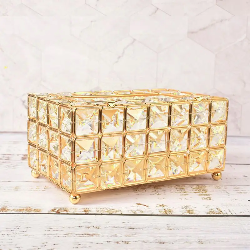 Tissue Box Holder Crystal Cube Napkin Dispenser Bedroom Office Hotel Cafe Coffee 4 Size | Дом и сад