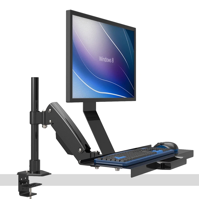Настольный держатель с полным движением Erogonomic Sit Stand компьютерный монитор + для
