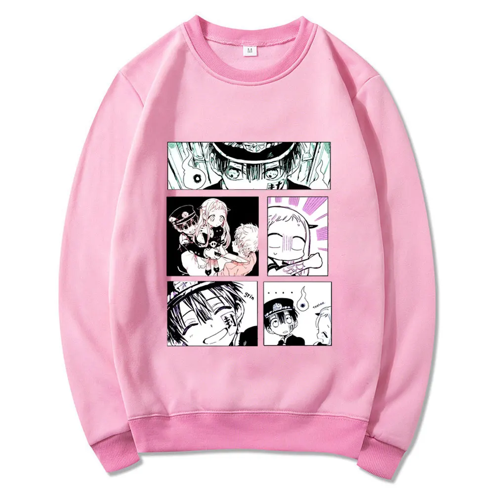 

Anime Cartoons Toilet-Bound Hanako-kun Japanese Comics Sweatshirt Male Loose Long Sleeve Pullover Women Crewneck Sportswear Tops