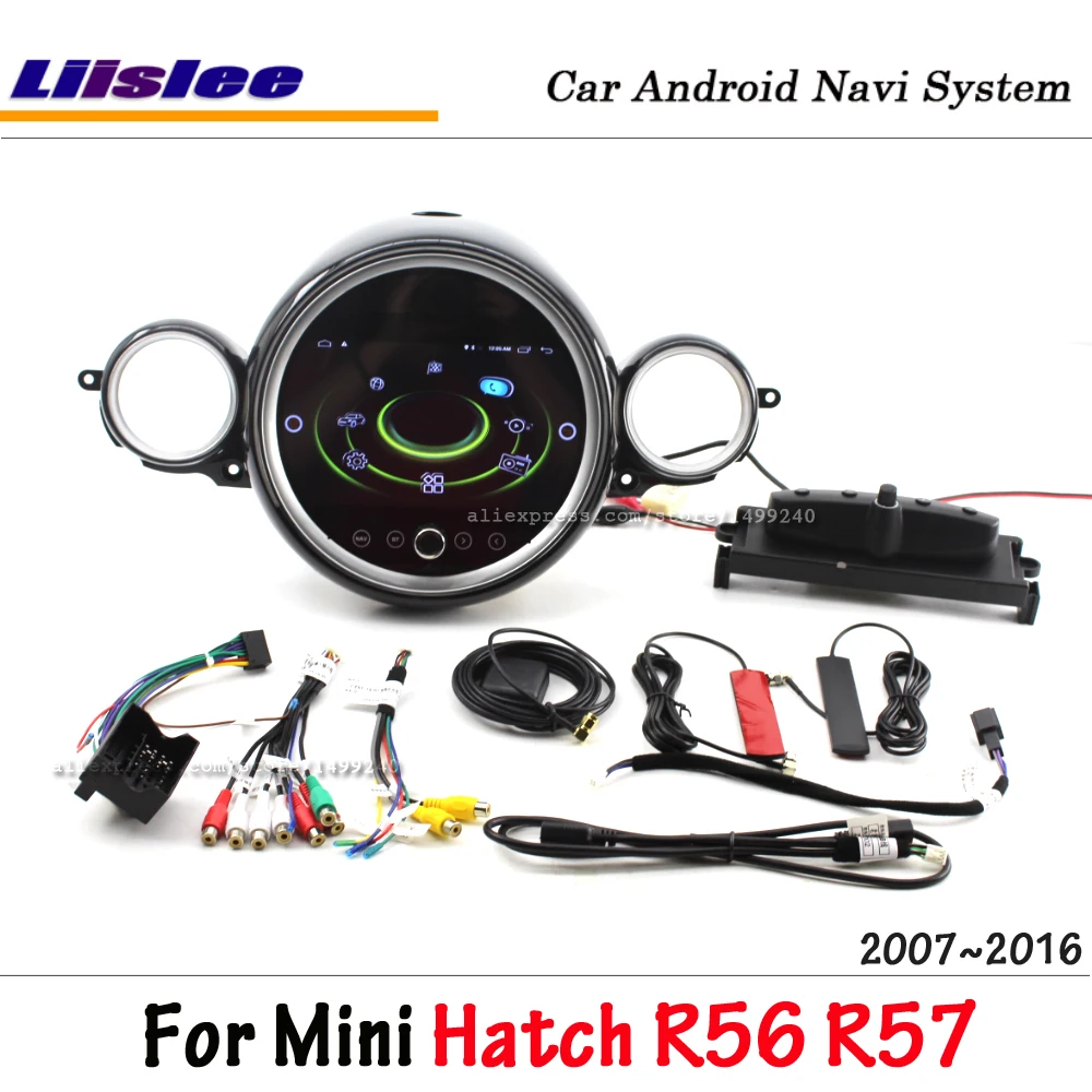 Standard Liislee 9 дюймов Android автомобиль для мини-Люка R56 R57 2007~ с окружающим светильник стерео экран gps NAVI карта навигация Мультимедиа - Цвет: Standard