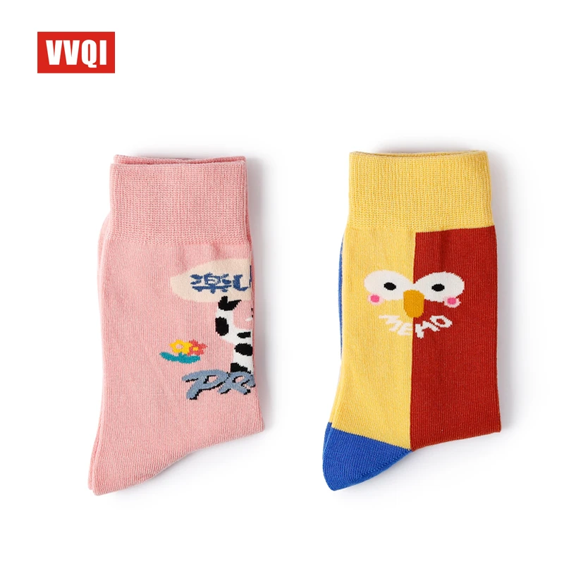 5 пар корейский стиль женские носки милые забавные мультяшные модели Харадзюку