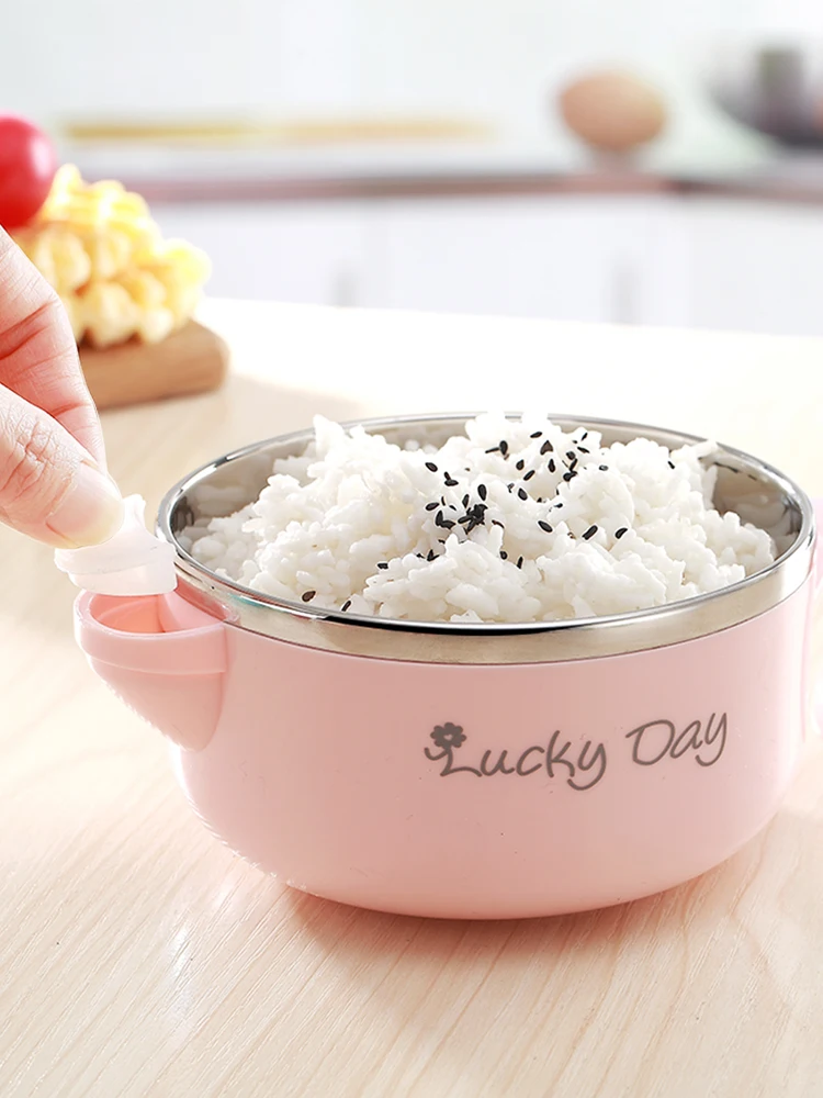 304 миска из нержавеющей стали бытовая детская изолированная bao wan для еды детей