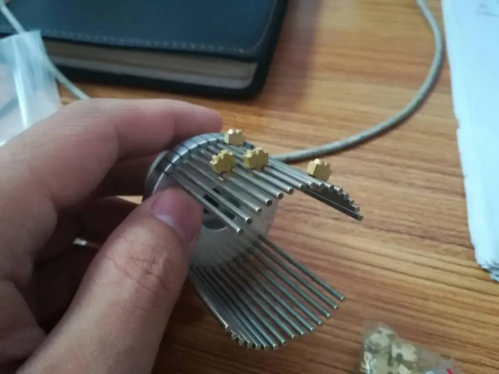 

Brass fonts for HPR-35 coding machine