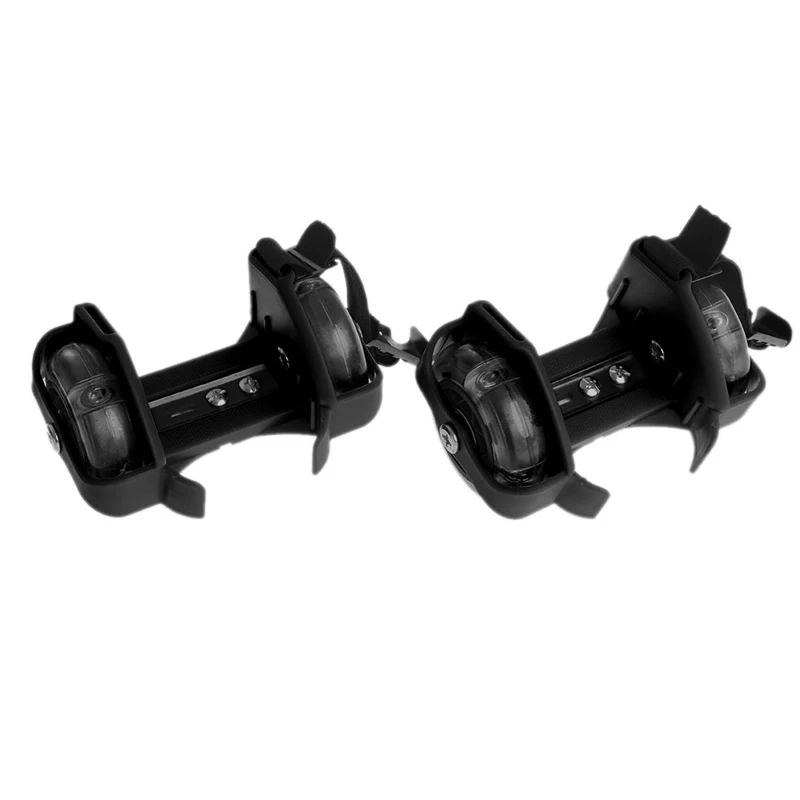 

Children Wheel Heel Roller Light Adjustable Skates Kid Falsh Blade Shoe Strap