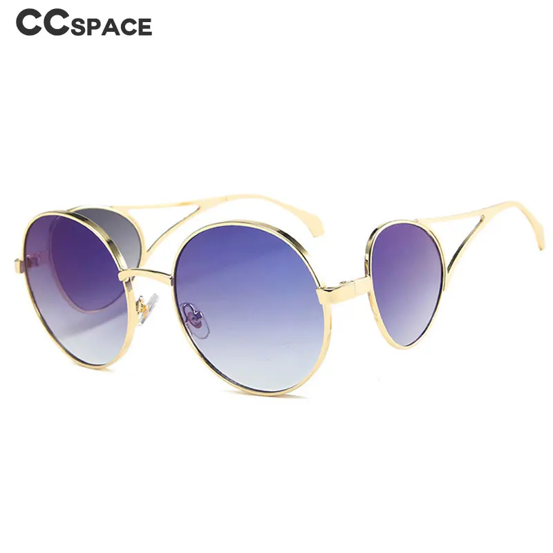 46351 круглые четыре линзы в стиле панк роскошные солнцезащитные очки мужские и