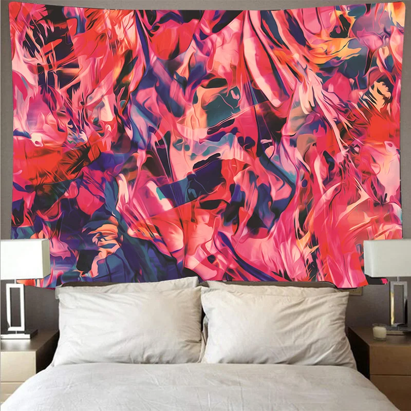 Загадочный разноцветный разукрашеный тканевые обои Большой wall art