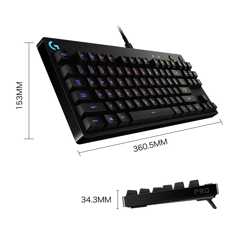 Original Logitech G Pro X Wired Gaming Mechanical Ergonomic Design Keyboard RGB Backlight Gaming Keyboard Teclado Gamer Keyboard