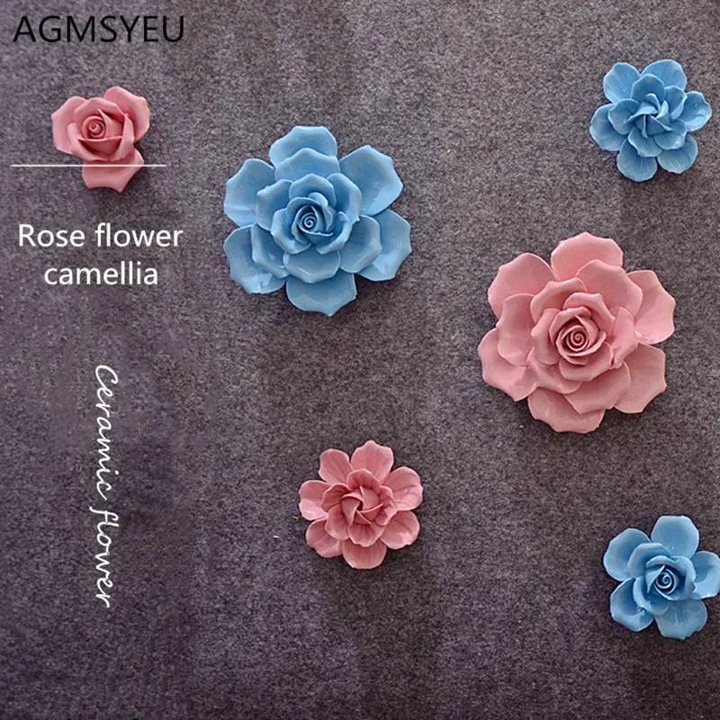 Креативные керамические цветы пиона и вишневого цветка декоративное искусство