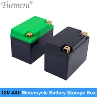 turmera 12v 4ah 5ah motorcycle battery storage battery box can hold 10piece 18650 li ion battery or 5piece 32700 lifepo4 battery