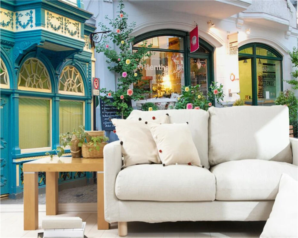 Beibehang индивидуальные трехмерные обои в европейском архитектурном стиле для