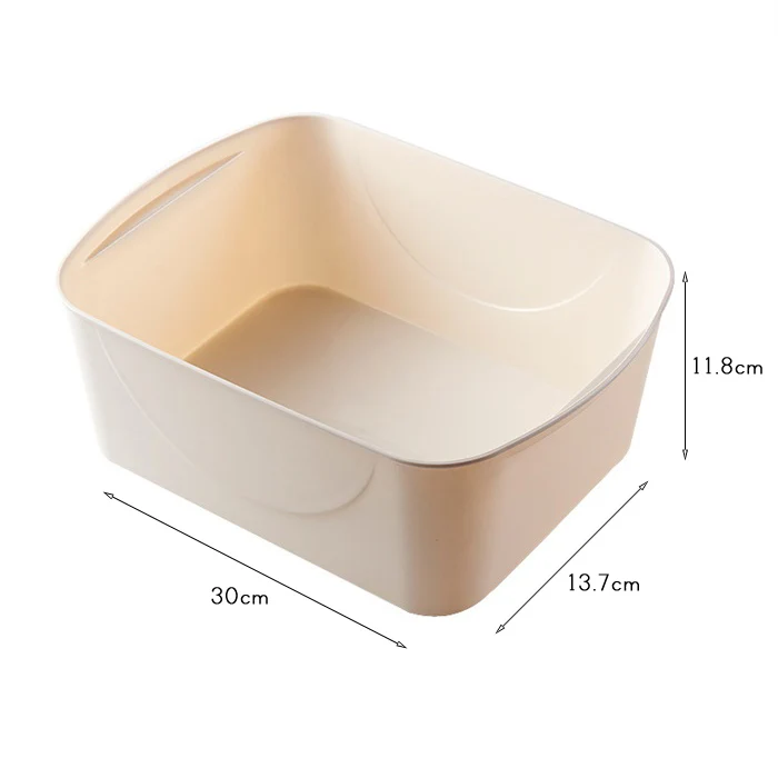 Beige 1 Cell Корзина для хранения, органайзер для гардероба для женщин и мужчин, коробка для хранения носков, нижнего белья, пластиковый контейнер, органайзер для макияжа - Цвет: Beige 1 Cell