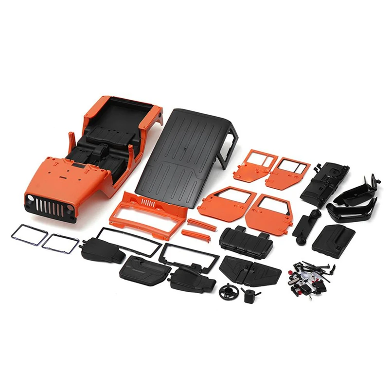 

Wecute Unassembled 12.3inch 313mm Wheelbase Body Car Shell for 1/10 RC Crawler Axial SCX10 & SCX10 II 90046 90047 Jeep Wrangler