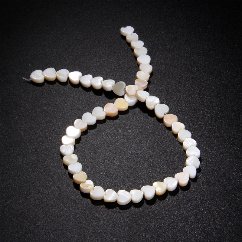

Fashion Heart Shape Shell Loose Spacer Beads Natural Mother Of Pearl Shell Beads DIY Charm Beads for Jewelry Making Accessries
