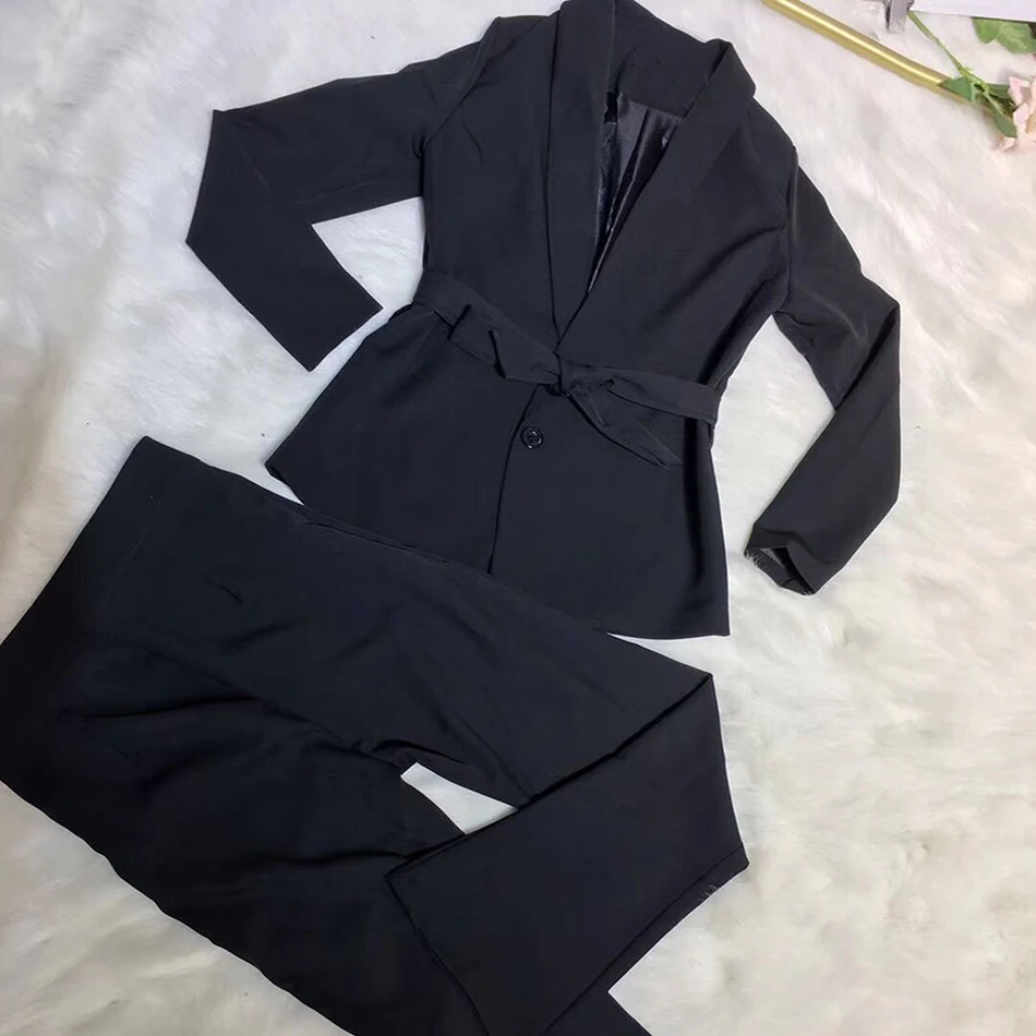 Модный повседневный женский костюм с длинным рукавом Сексапильный кардиган на