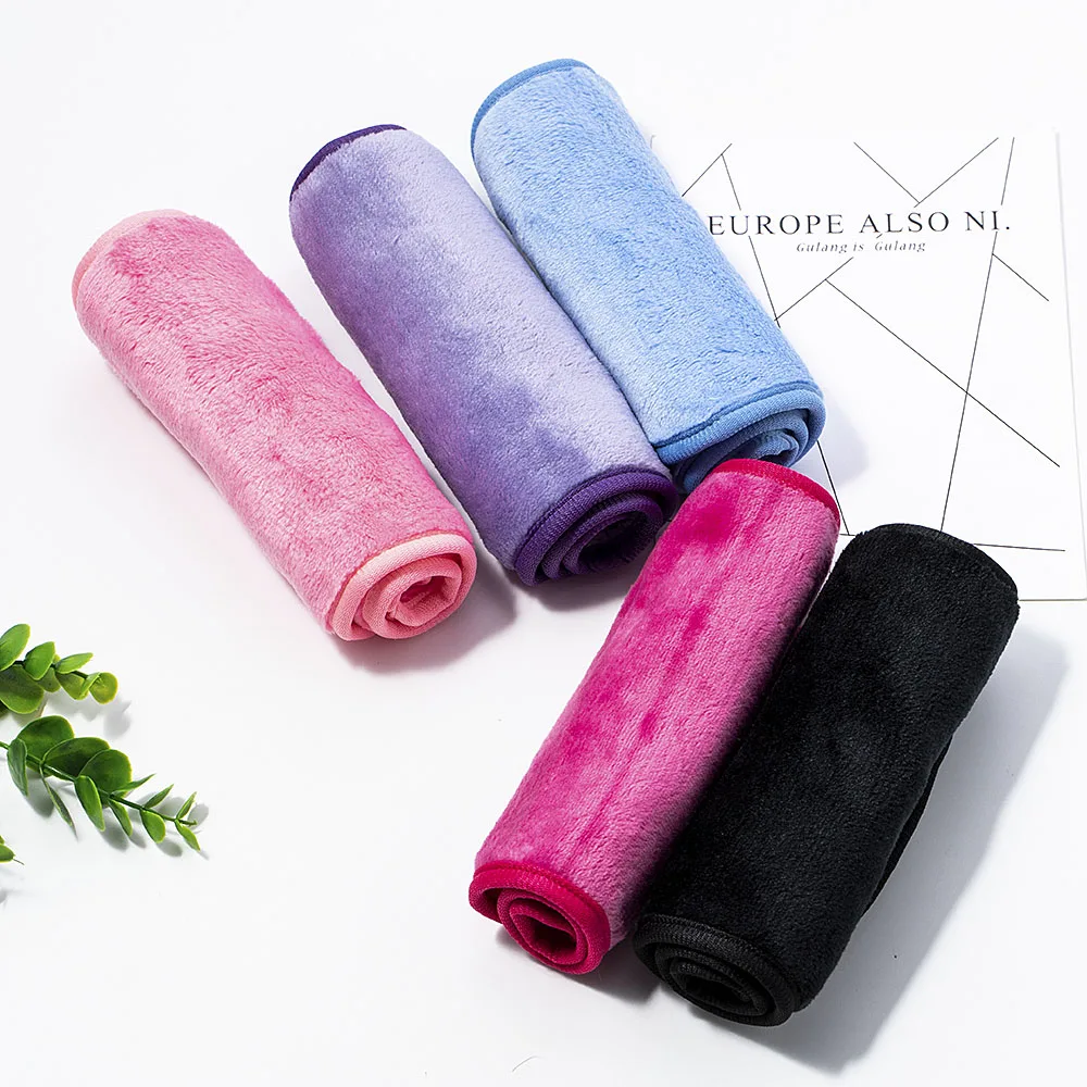 

Reusable Eraser Makeup Remover Towels Make Up Cleaning Towel Fibre Cloth Lightweight Practical Smooth Soft for Makeup Women