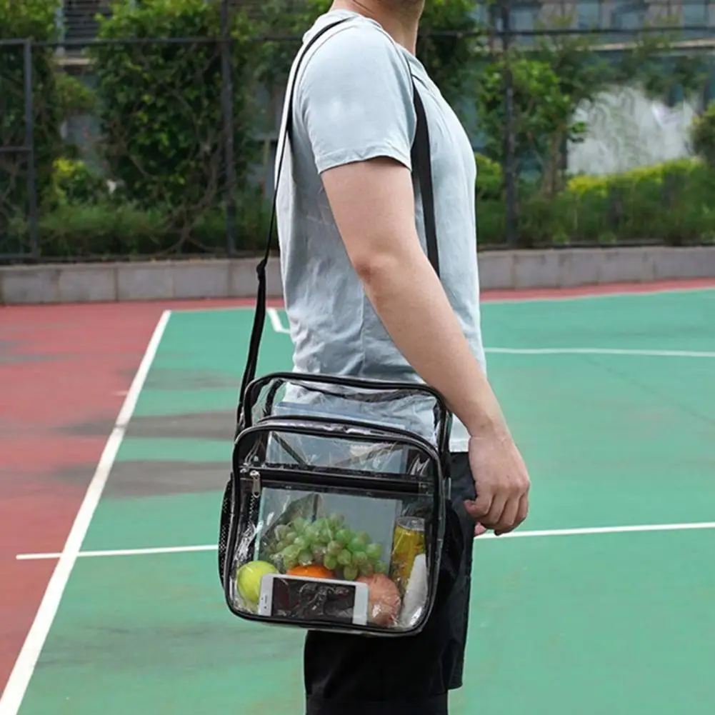 

Large Capacity Ultralight Zipper Puller Stadium Crossbody Bag for Work