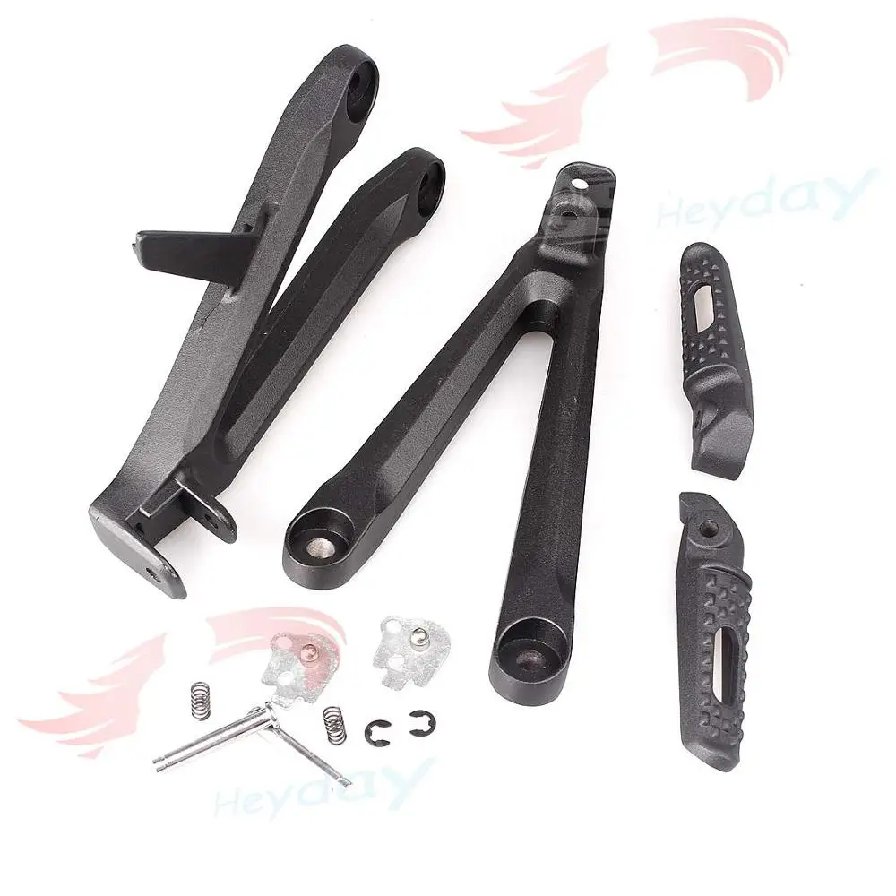 Черные колышки для пассажирских ножек Скоба Подножка HONDA CBR600RR F5 2005 2006 05 06 |