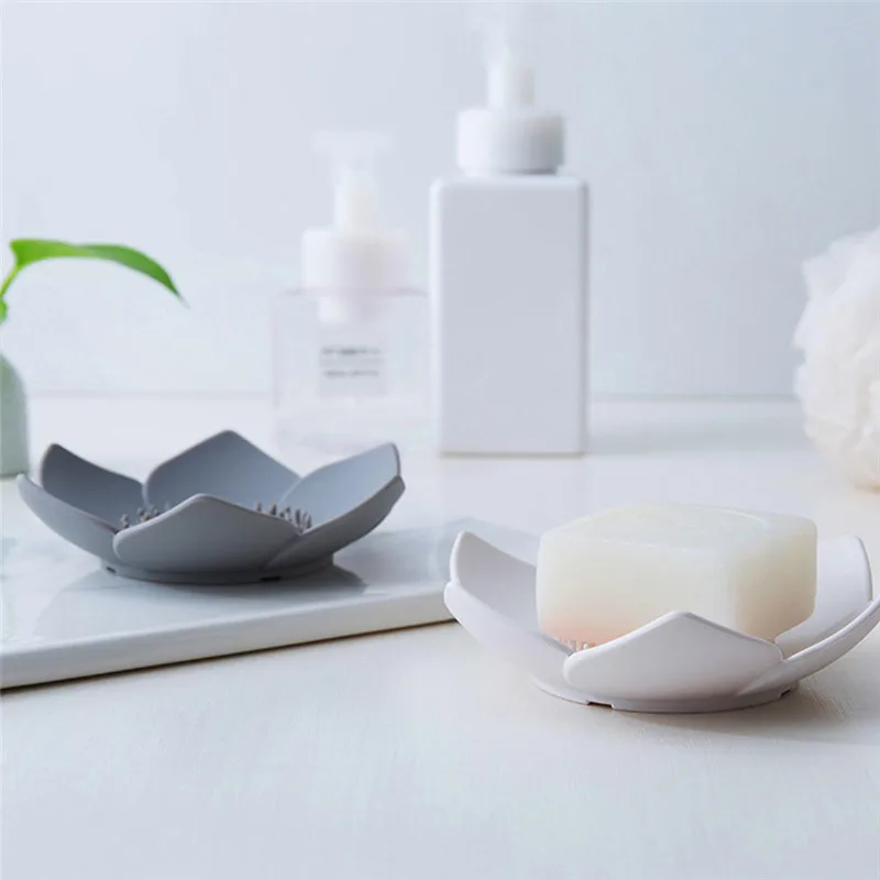 1 шт. Цвет серый белый Гибкая силиконовая Ванная комната душа Портативный жидкого