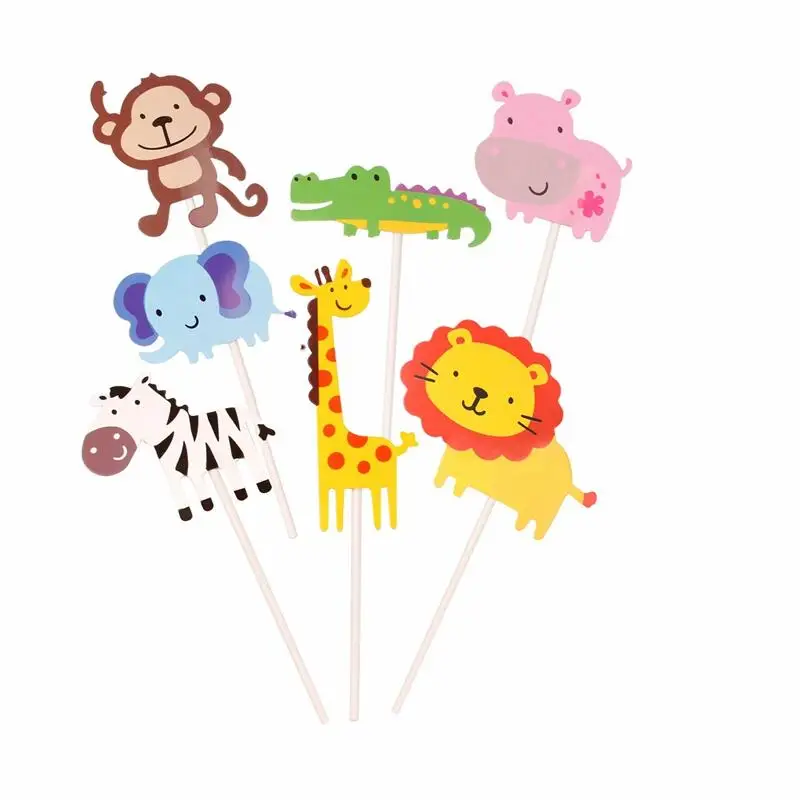 1 Набор душа ребенка Дети День рождения животных торт фигурки жениха и невесты