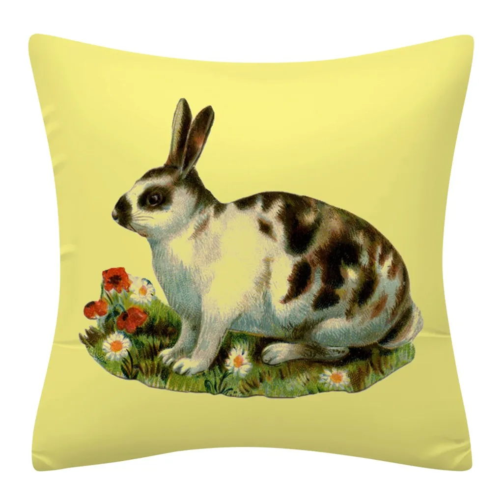 Пасхальный кролик печати наволочка полиэстер диван автомобиля домашний декор
