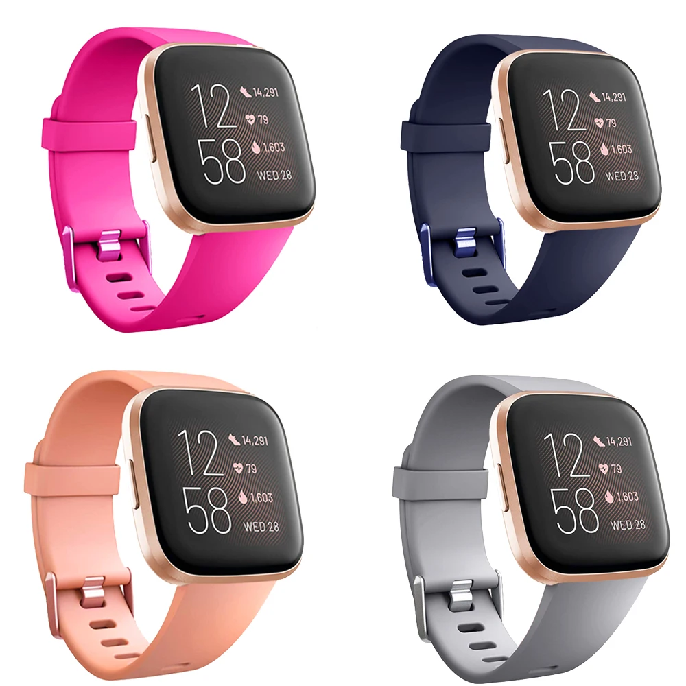 

Honecumi для Fitbit Versa/versa 2 более красочный сменный ремешок для часов дышащие с отверстиями Смарт-часы спортивный браслет аксессуары для путешест...