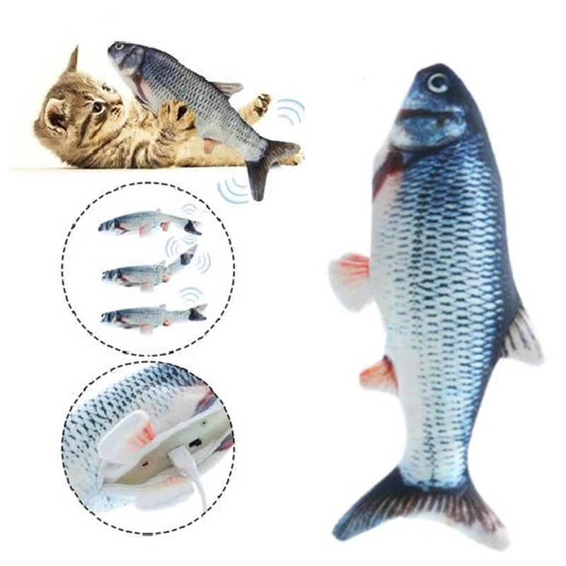 Кошка плавающая рыба Реалистичная плюшевая имитация электрическая кукла