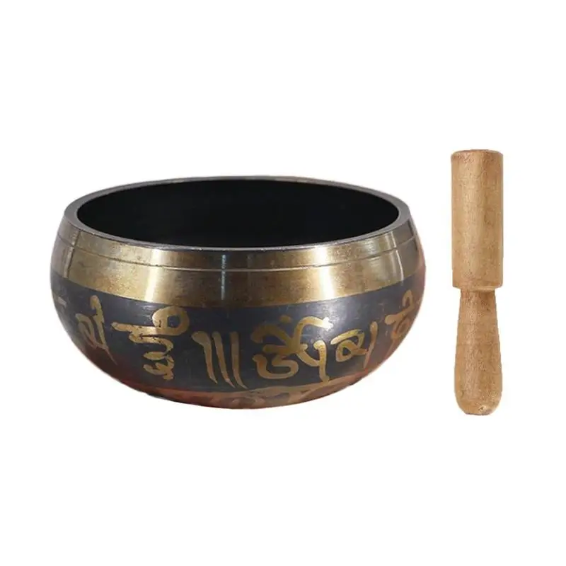 Тибетские поющие чаши Буддизм медитация колокольчик кованые буддизм латунь Йога