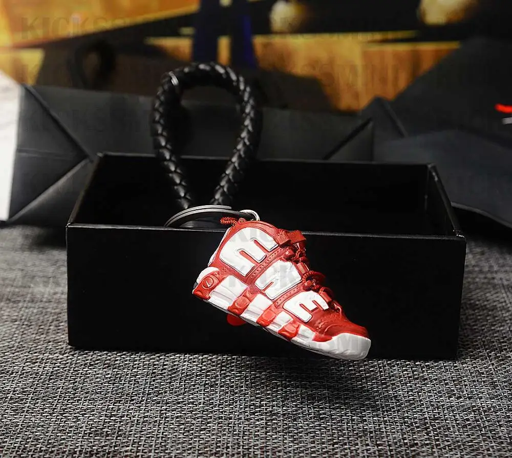 a shoe w rope Персональный DIY Air Jordan " разбитая задняя панель" часть 1 3D кроссовок фигурный брелок сумка коробка Подвеска для пары Кукла аксессуар - Цвет: a shoe w rope
