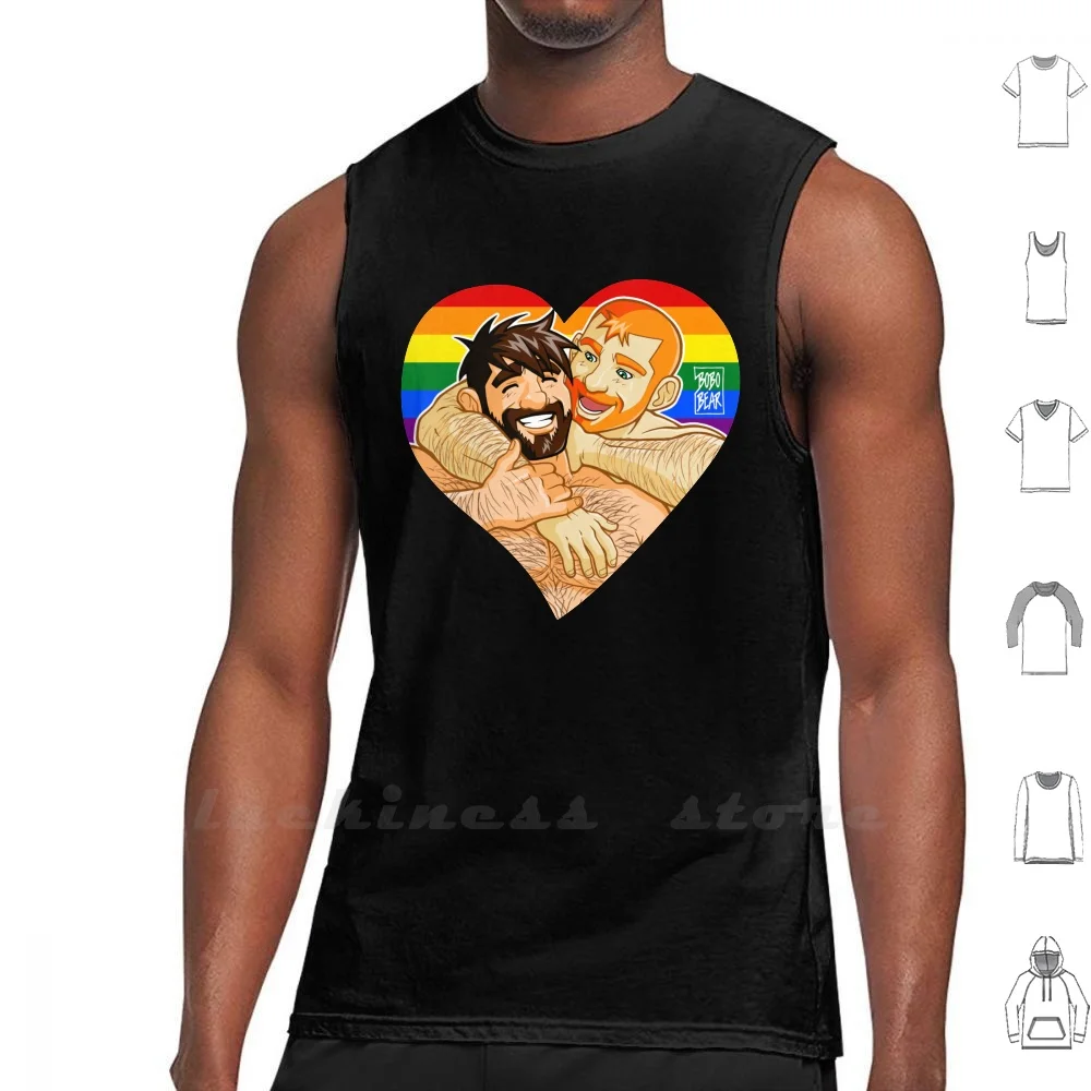 

-Майки для борьбы с Адамом и Бен, жилет из 100% хлопка, Bobobearart Bobobear Bobonisi Bear Art Pride Tom