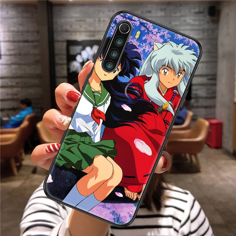 Чехол для телефона аниме Inuyasha Xiaomi Redmi Note 7 7A 8 8T 9 9A 9S 10 K30 Pro Ультрачерный трендовый