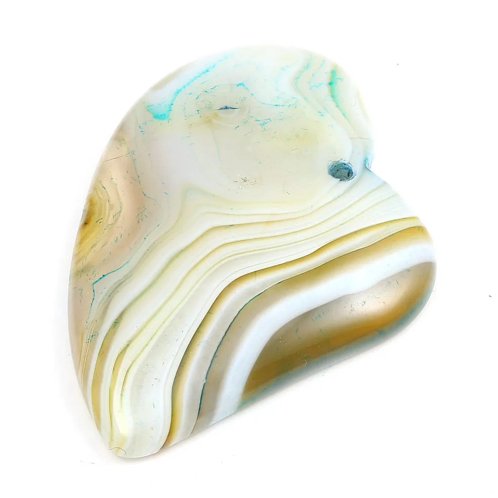 

5Pcs New Natural Stone Coffee Striped Agates Pendants Temperament Making for Jewelry Necklace Accessories Gift For Women