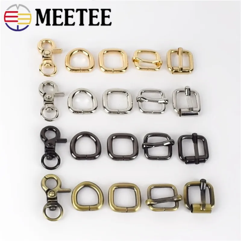 10 шт. металлические пряжки для рюкзака ремень булавка D квадратное кольцо DIY сумка
