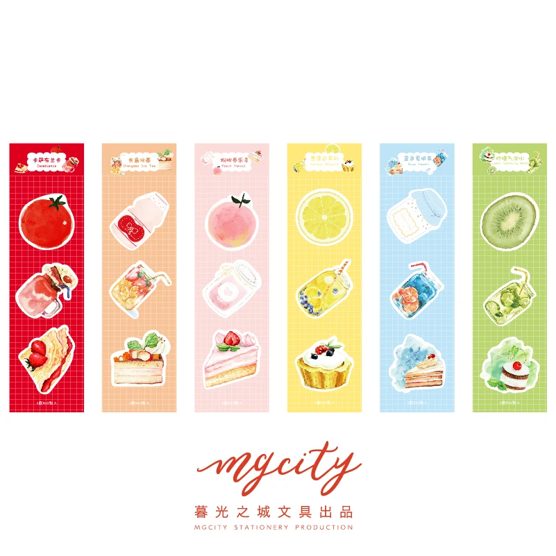 60 Sheets/pad Yummy Sugar Theme Self Adhesive Memo Pad Sticker Sticky Note Notepad Marker Planner Stationery | Канцтовары для офиса