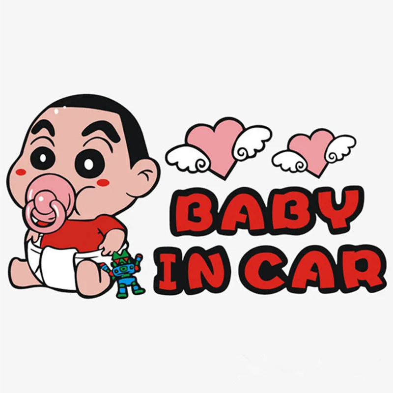 Стикеры Doraemon для стайлинга автомобиля мультяшный ребенок Момоко на борту