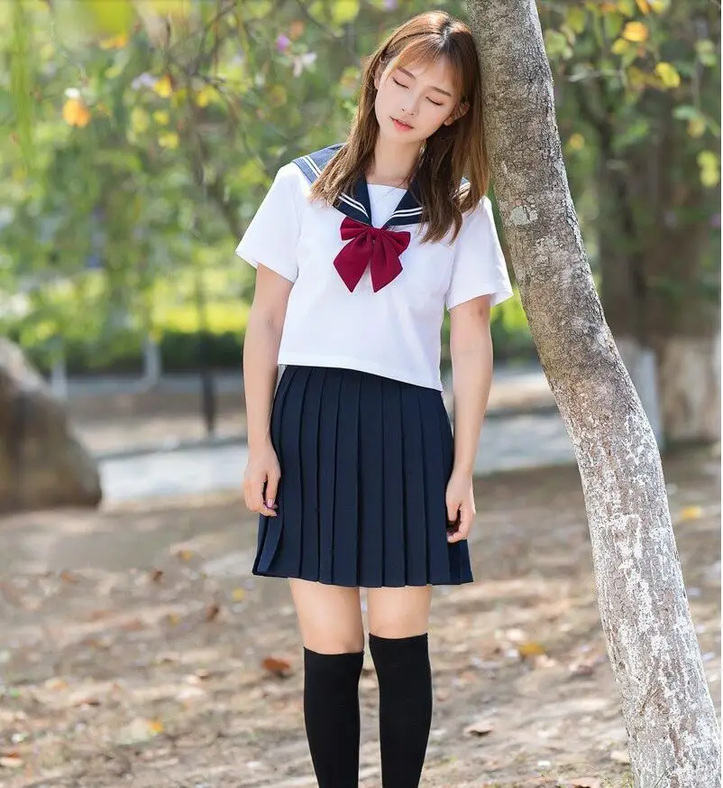 Японский милый матросский костюм в стиле преппи школьная форма JK милое