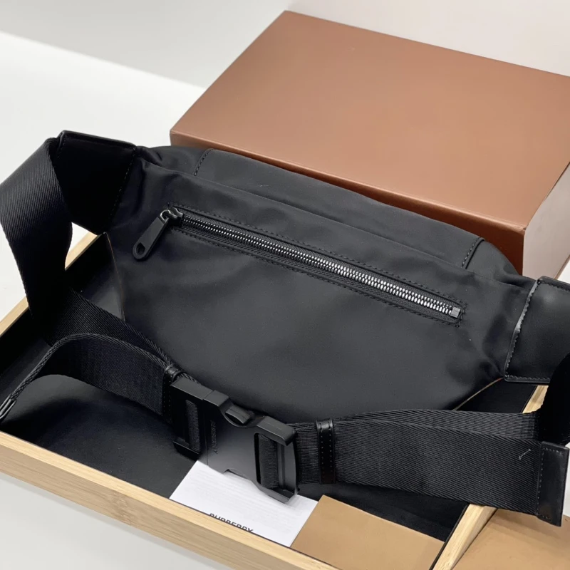 

Classic canvas men's waist bag chest bag with foldable box