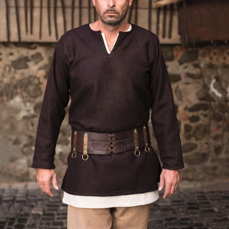 Взрослый мужской средневековый рыцарь воин сценический костюм Хэллоуин косплей