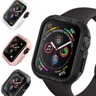 Прочный армированный чехол для часов Apple watch series 7 6 SE 4 iwatch band 44 мм 40 мм отклонение противоударный защитный чехол Аксессуары