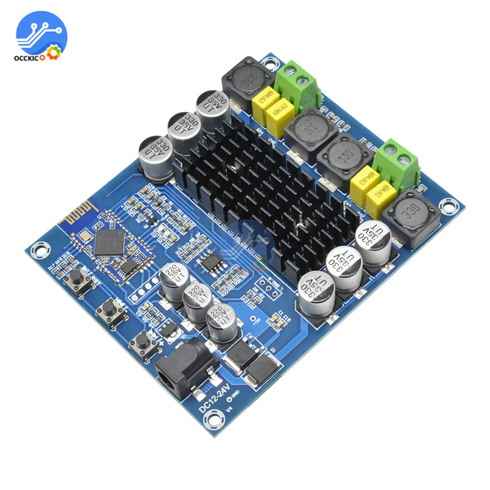 TPA3116D2 аудио усилительная плата Bluetooth двухканальный DC12-24V 2X120 Вт высокой мощности стерео звуковая плата 2*120 Вт Цифровой усилитель