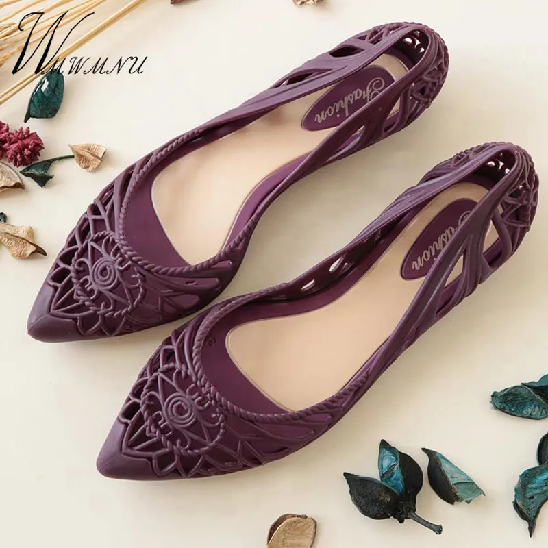 Женская резиновая обувь Повседневная Рабочая с отверстиями Удобная мягкая на