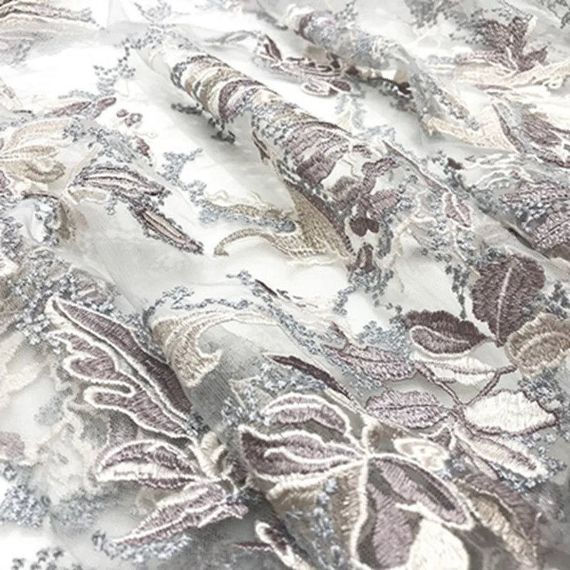 Новое Женское платье сетчатая ткань вышитая полноцветная полиэстер кружевная с